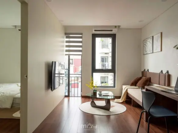 The First Mây One Bedroom Living Room