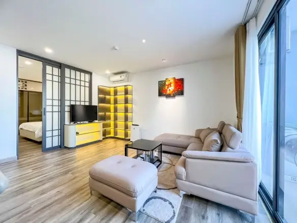 Hibiki Serviced Apartment Apartment One Bedroom Living Room