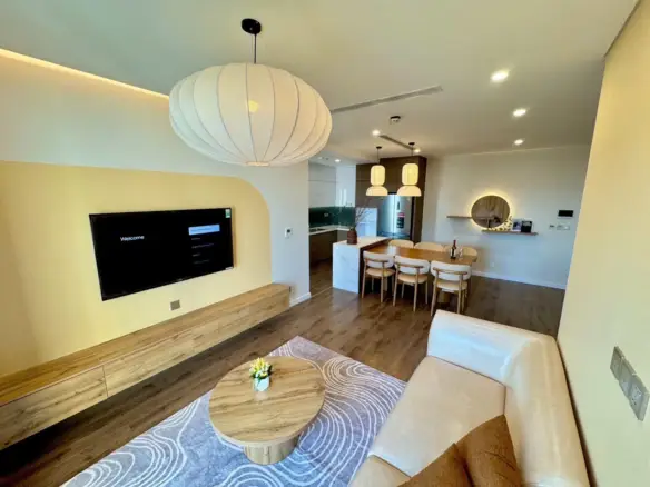 Hoang Thanh Pearl 28F Three Bedroom Living Room