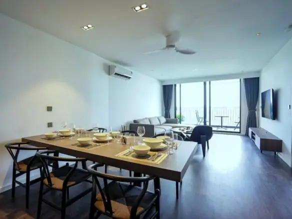 Hanoi Housing Quang An Apartment Four Bedroom 401 Dinning Room Kitchen
