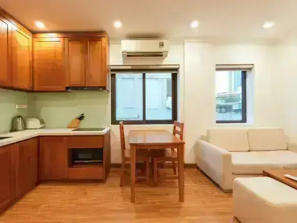 Nine Housing Kim Ma Thuong｜1BED・単身者向けアパート 68 Kim Ma Thuong Kitchen