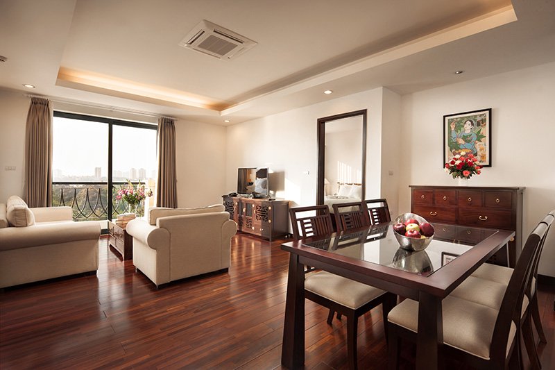Elegant Suites Westlake Three Bedroom Living Room