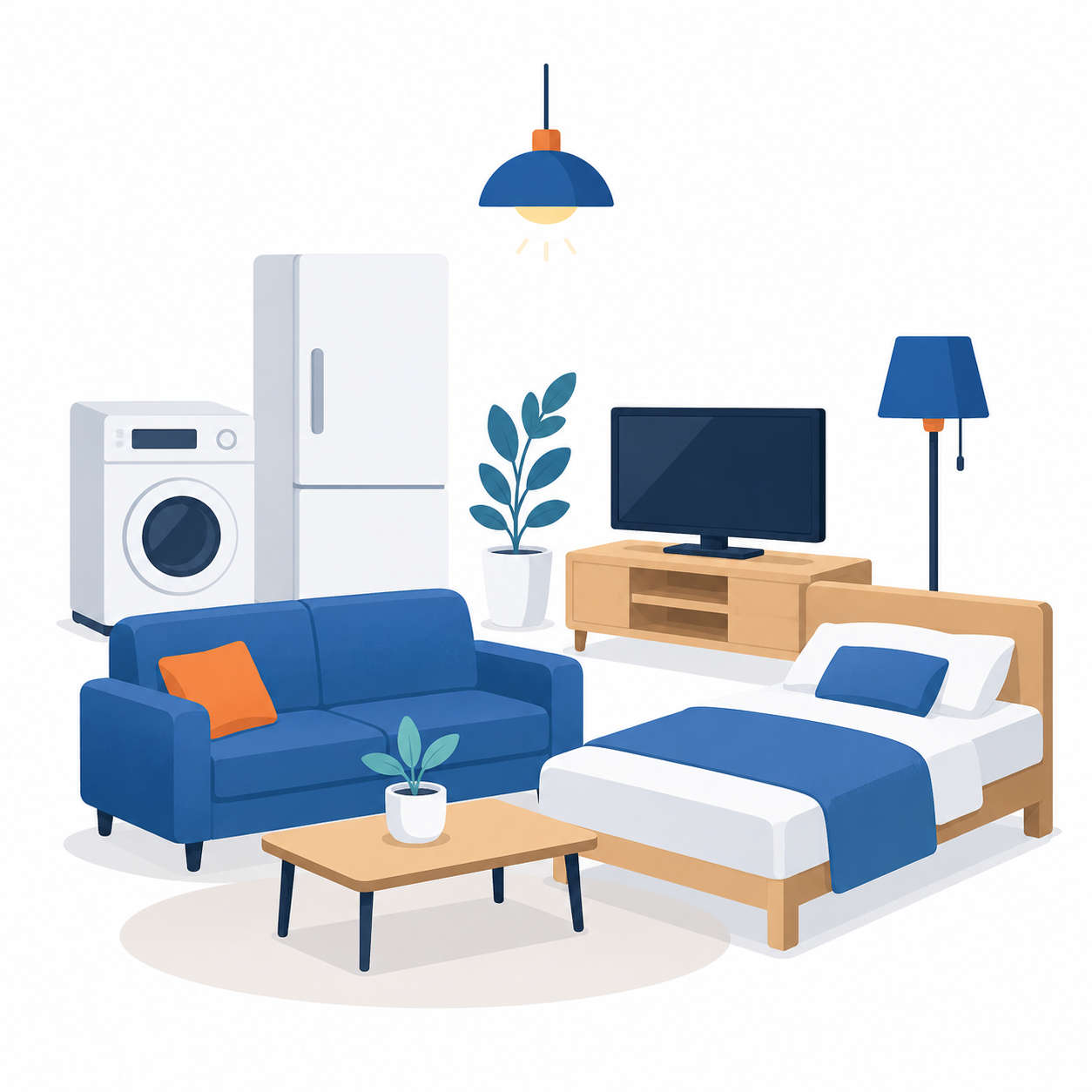 家具・家電付きサービスアパートメント
