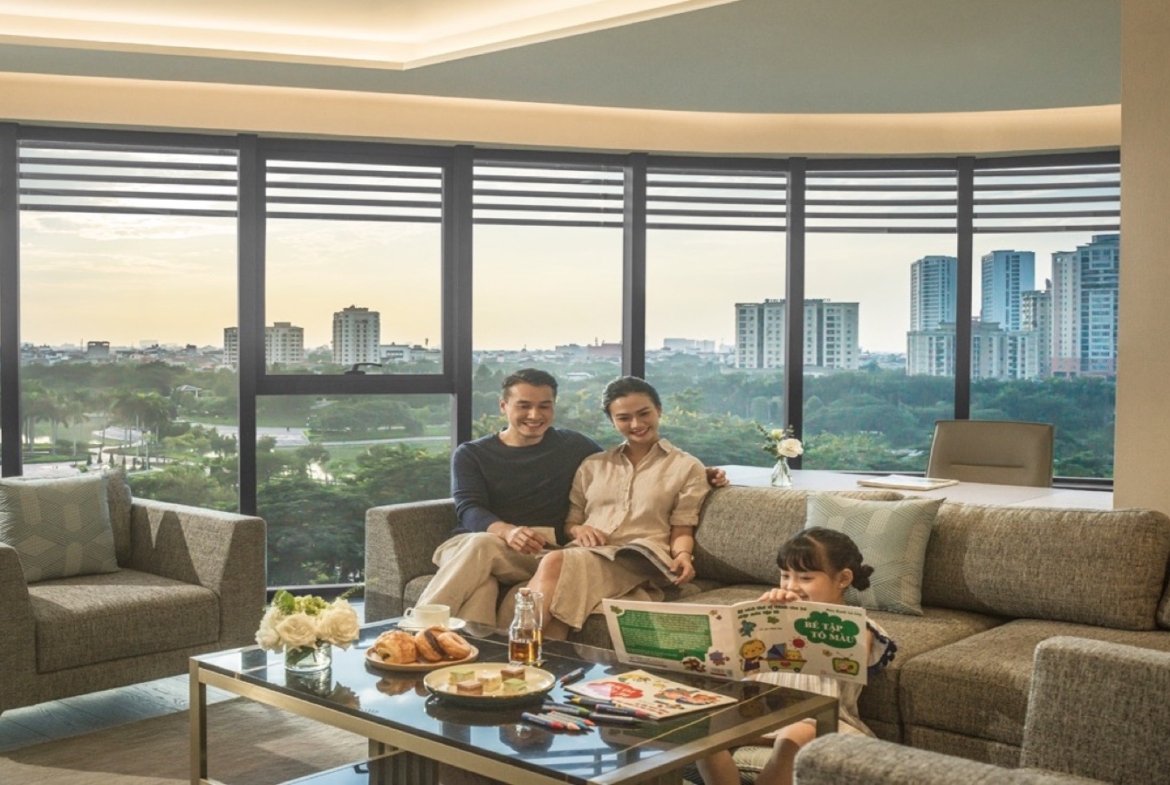 Fraser Residence Hanoi Living Room