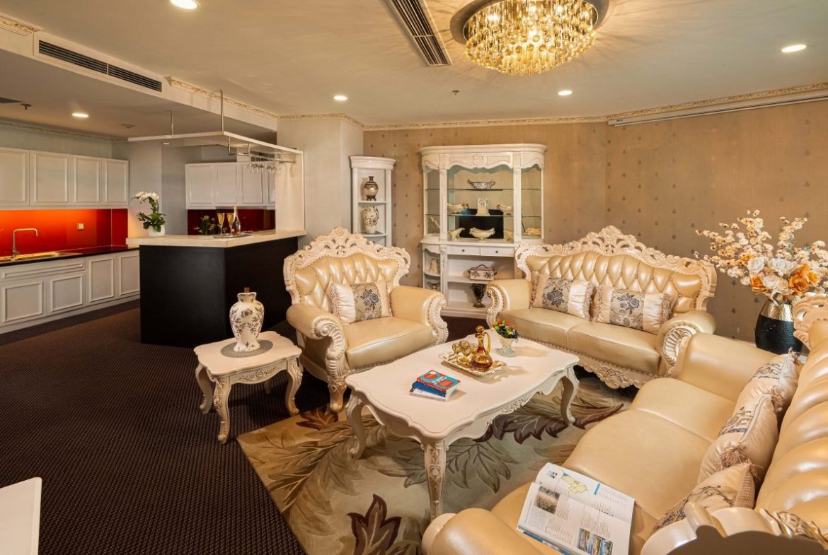 Super Candle Hotel Serviced Apartment Living Room