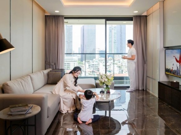 The Five Residences Hanoi Residence Apartment Living Room